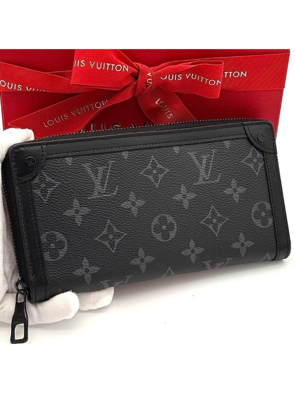 Louis Vuitton Wallet Monogram Eclipse Zippy Trunk